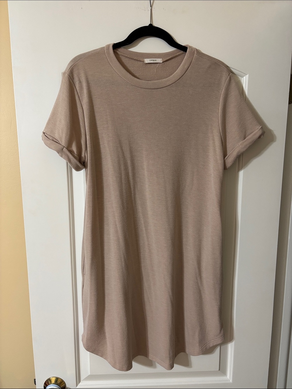 Cherish Taupe T-Shirt Dress